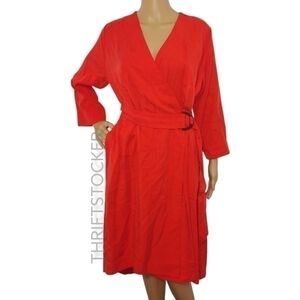 Soft Surroundings Orange Traviata dress